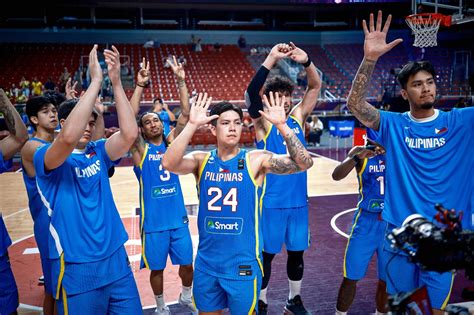 gilas ranking|Gilas Pilipinas jump up to number 34 in FIBA world rankings.